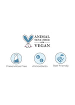 TiZO animal test-free, vegan, reef-friendly logos