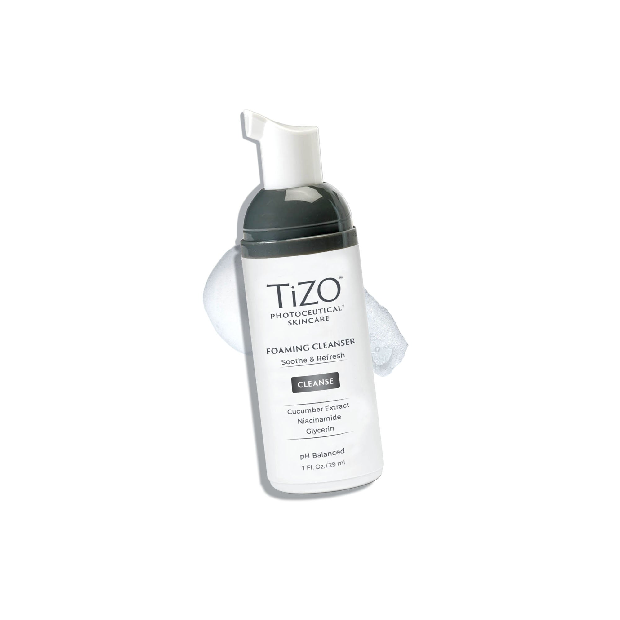 TIZO Photoceutical Foaming Cleanser – Gesichtsreinigungsschaum 100 Ml, Mit Gurken- Und Fruchtextrakten